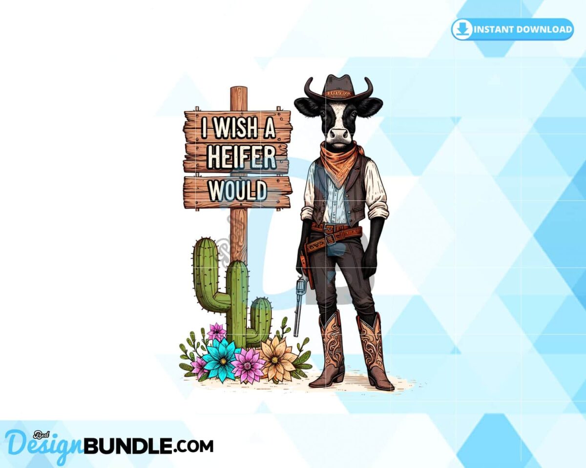 funny-cow-western-sublimation-design