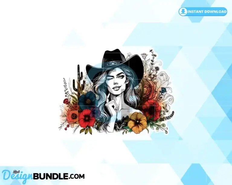 western-sublimation-png-cowgirl