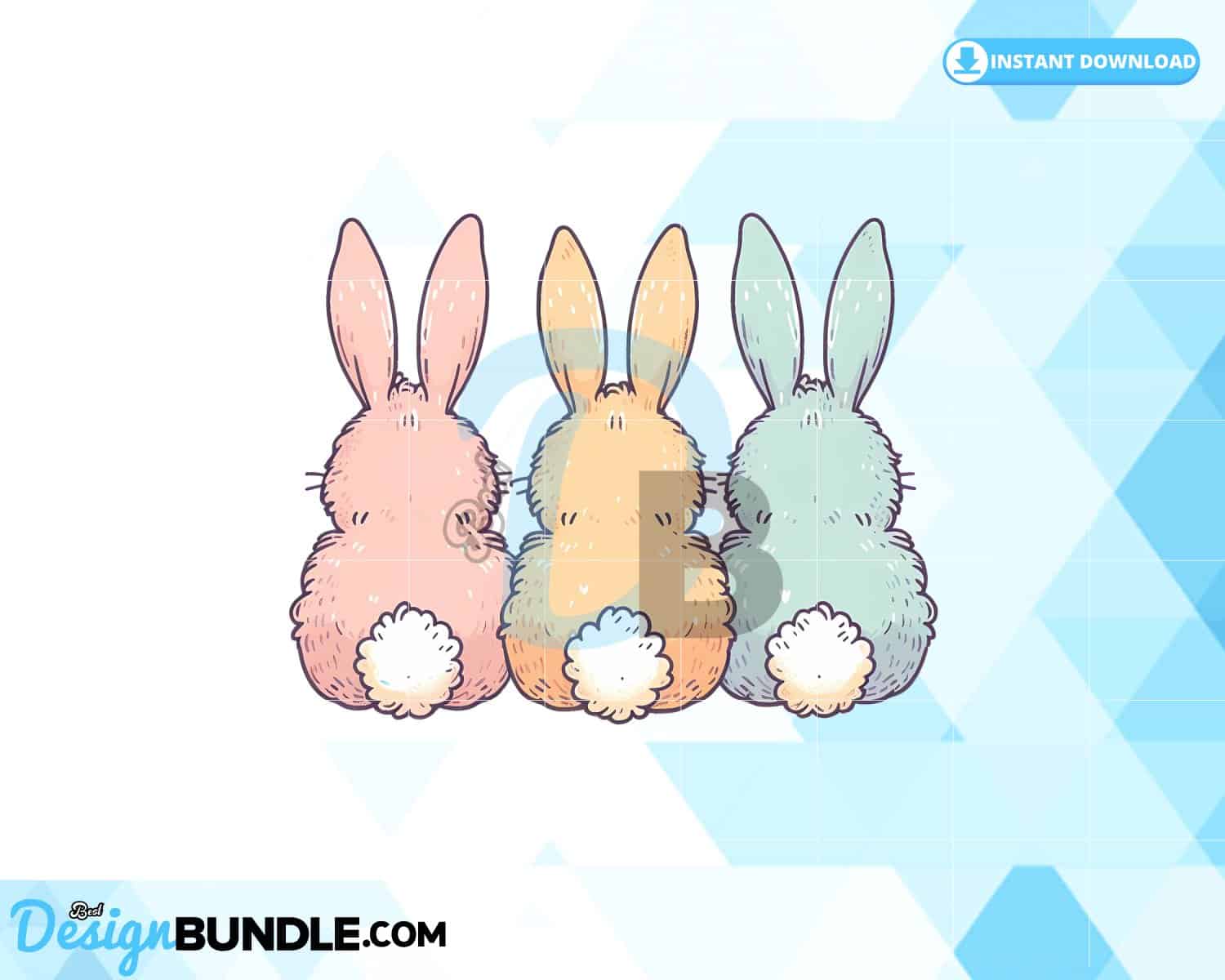 Easter Bunny Tails Instant Download » BestDesignBundle