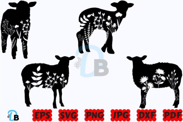 floral-sheep-svg-floral-animal-svg