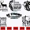 Be Strong and Courageous SVG | Christian be-strong-and-courageous-svg-christian
