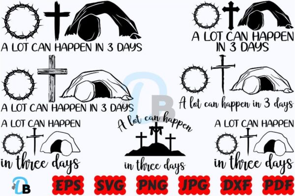 a-lot-can-happen-in-three-days-svg-png