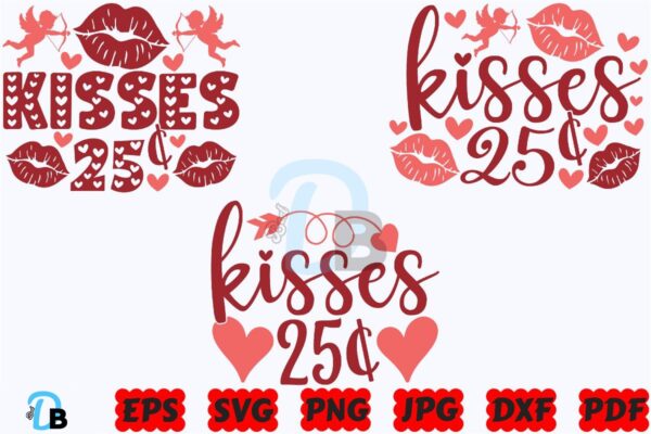 kisses-25-cents-svg-funny-valentines