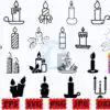 Christmas Candles SVG | Candles SVG |PNG christmas-candles-svg-candles-svg-png