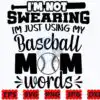 Baseball Mom Words SVG | Funny Baseball baseball-mom-words-svg-funny-baseball