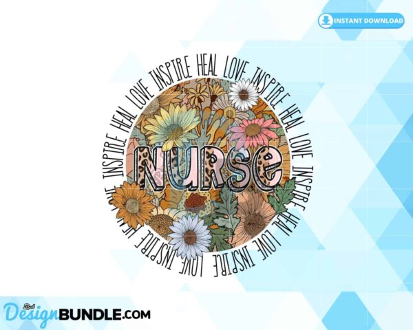 nurse-floral-retro-spring-flowers-design