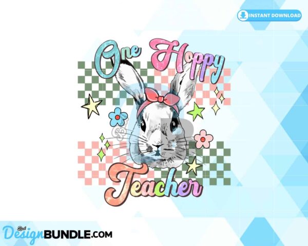 teacher-easter-bunny-retro-sublimation