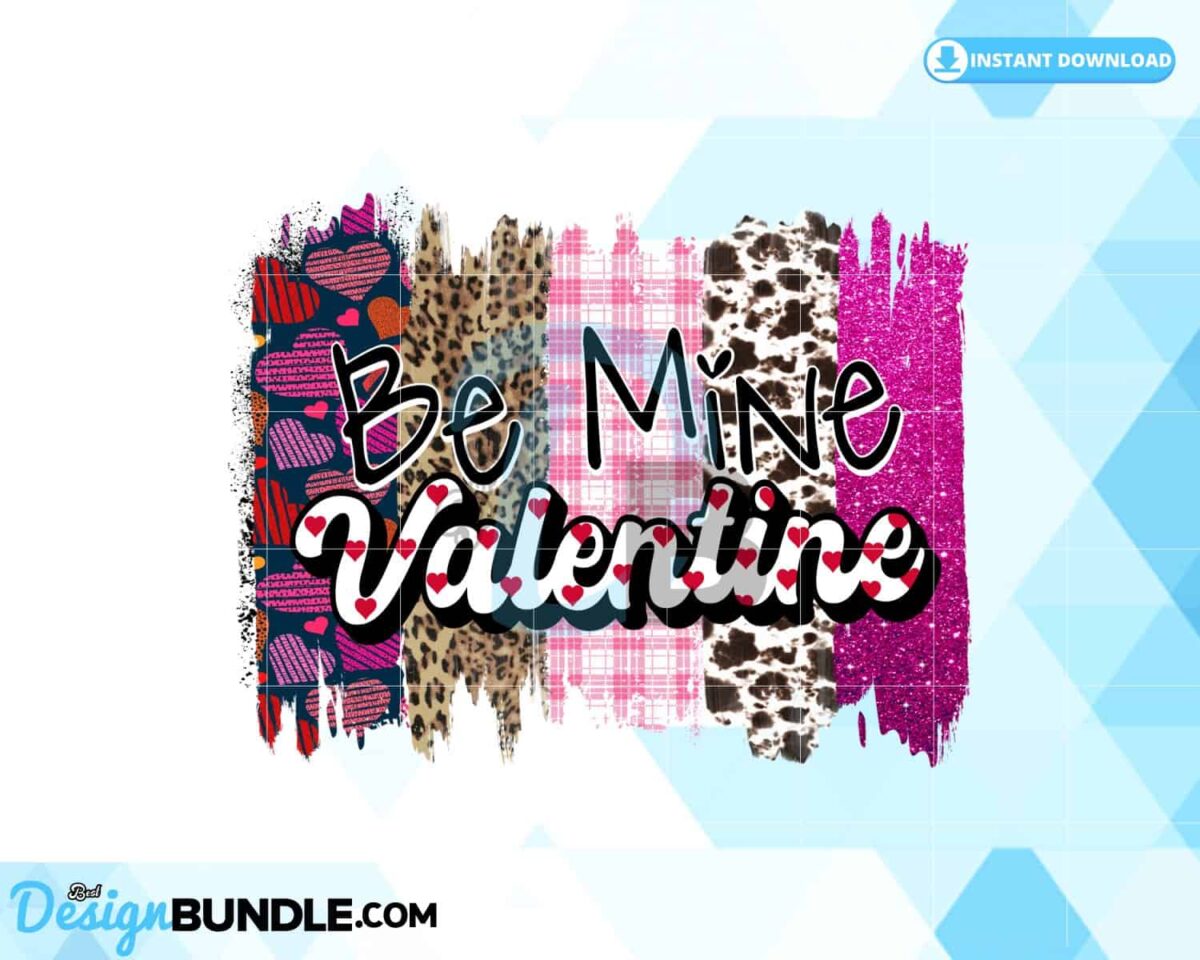 be-mine-valentines-brush-stroke-png