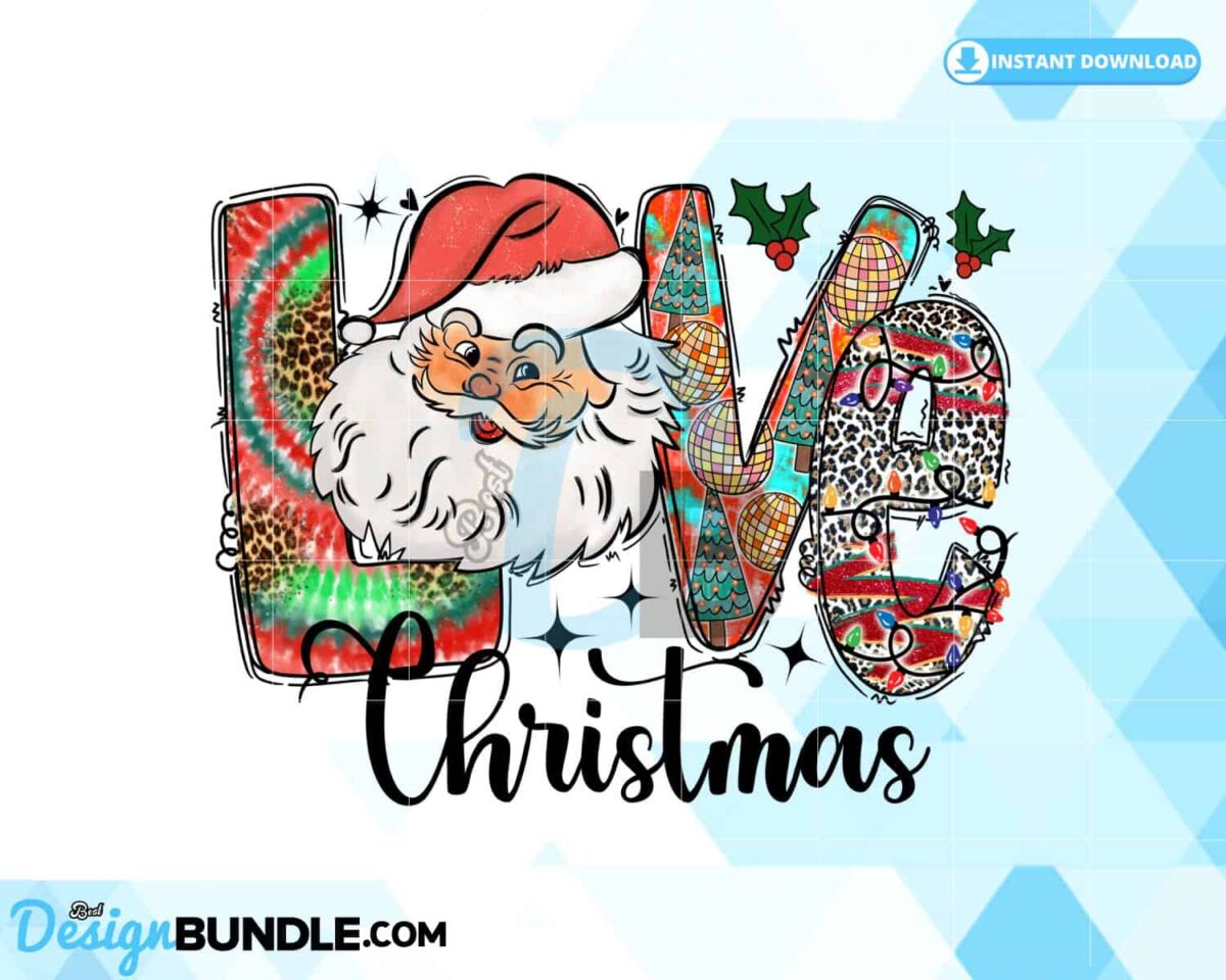 love-christmas-santa-sublimation