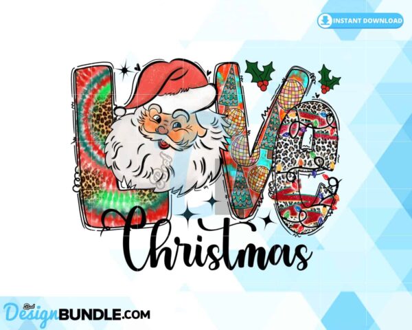 love-christmas-santa-sublimation