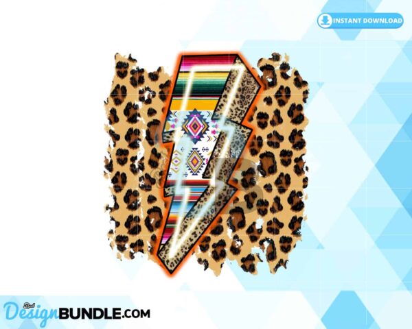 lightning-bolt-leopard-aztec-print-png