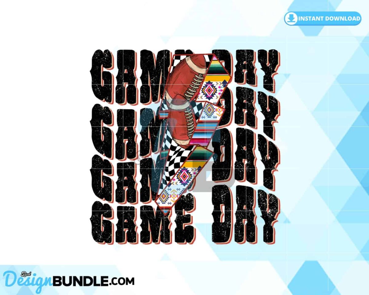 game-day-football-lightning-bolt-png