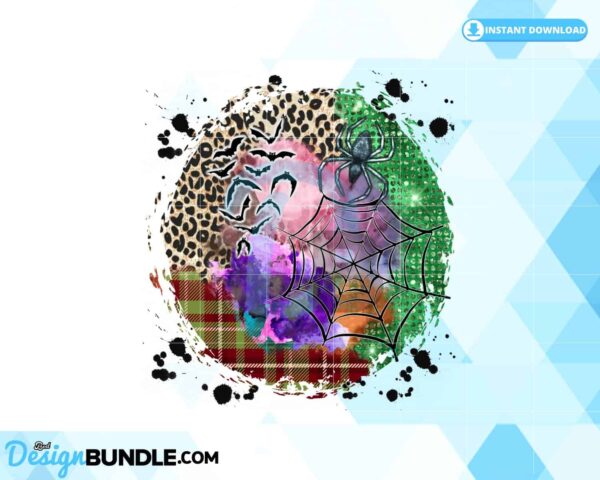 halloween-leopard-watercolor-grunge-png