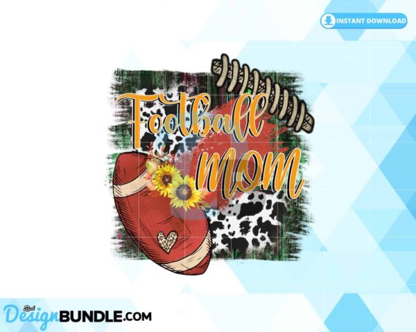 football-mom-sublimation-cowhide-design