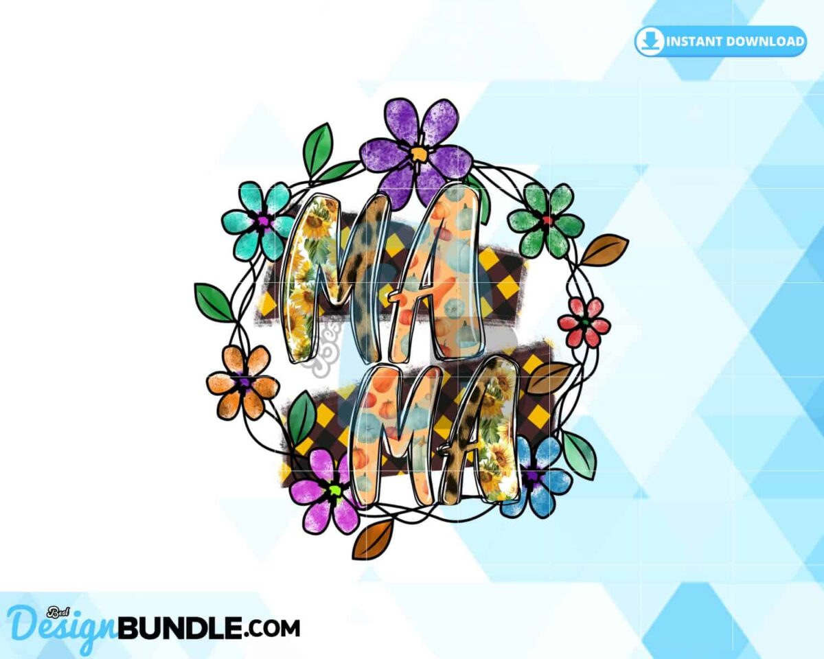 mama-fall-sublimation-flowers-frame