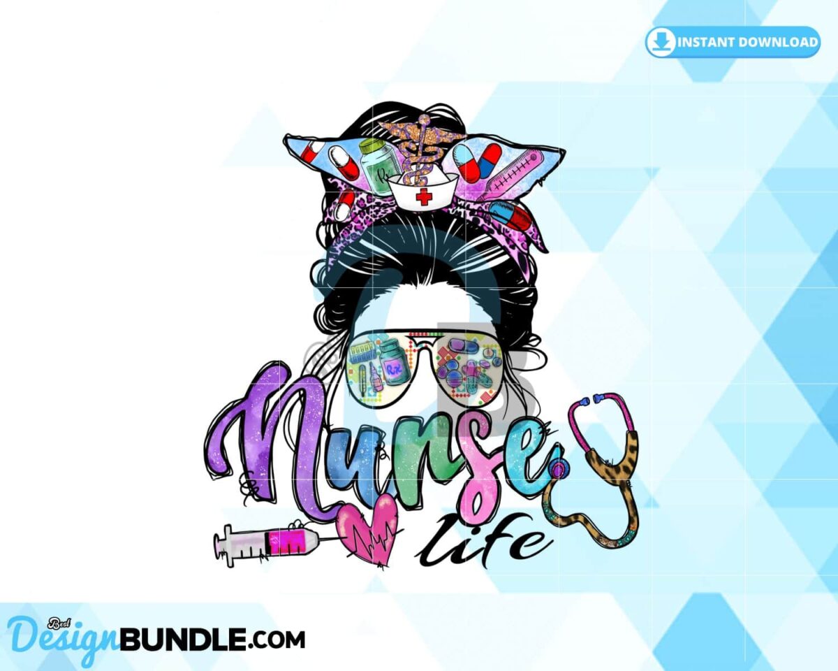 messy-bun-nurse-png-nurse-life