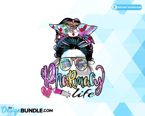 pharmacy-life-png-messy-bun-pharmacist