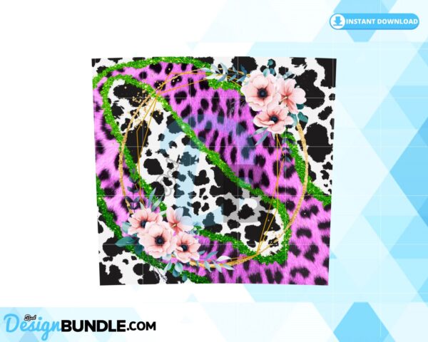 cowhide-leopard-tumbler-flowers-20oz