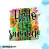 Hello Summer Watermelon Sublimation hello-summer-watermelon-sublimation