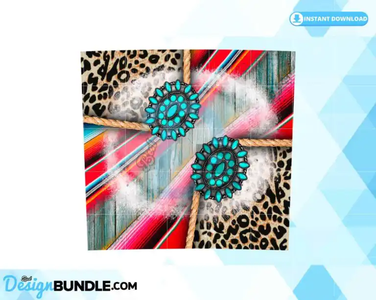 western-serape-tumbler-20oz-leopard