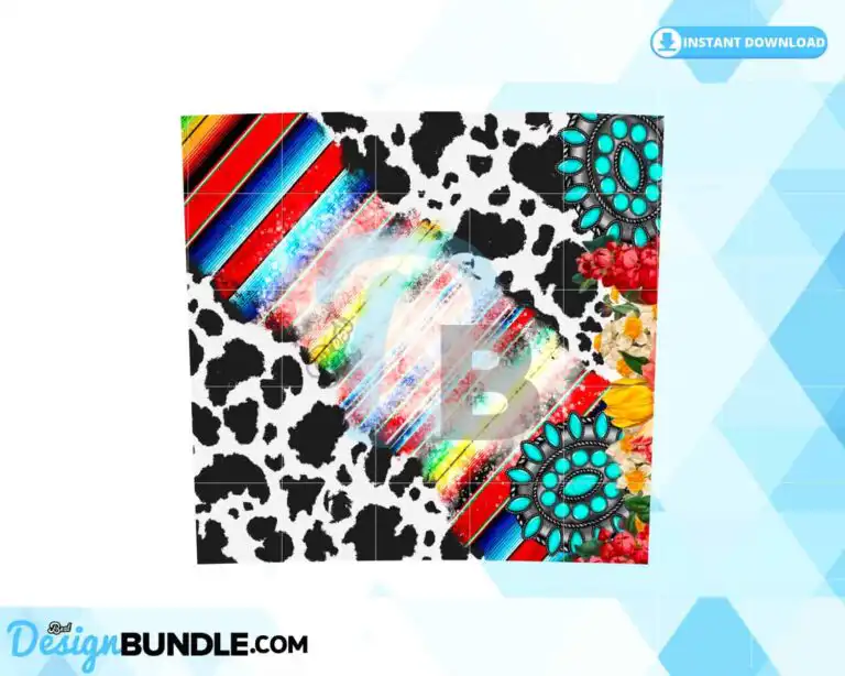 western-serape-tumbler-20oz-cowhide