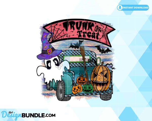 trunk-or-treat-png-truck-halloween-cute