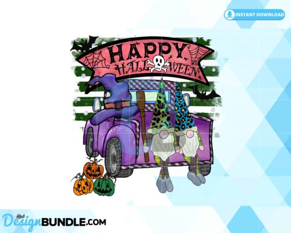 halloween-gnome-truck-fall-gnome