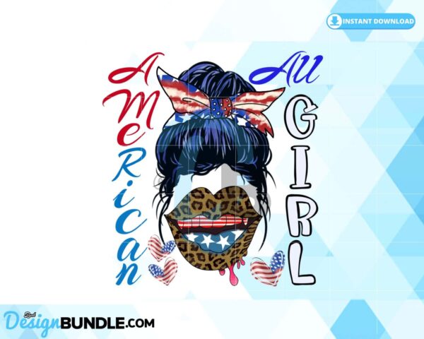 american-girl-png-messy-bun