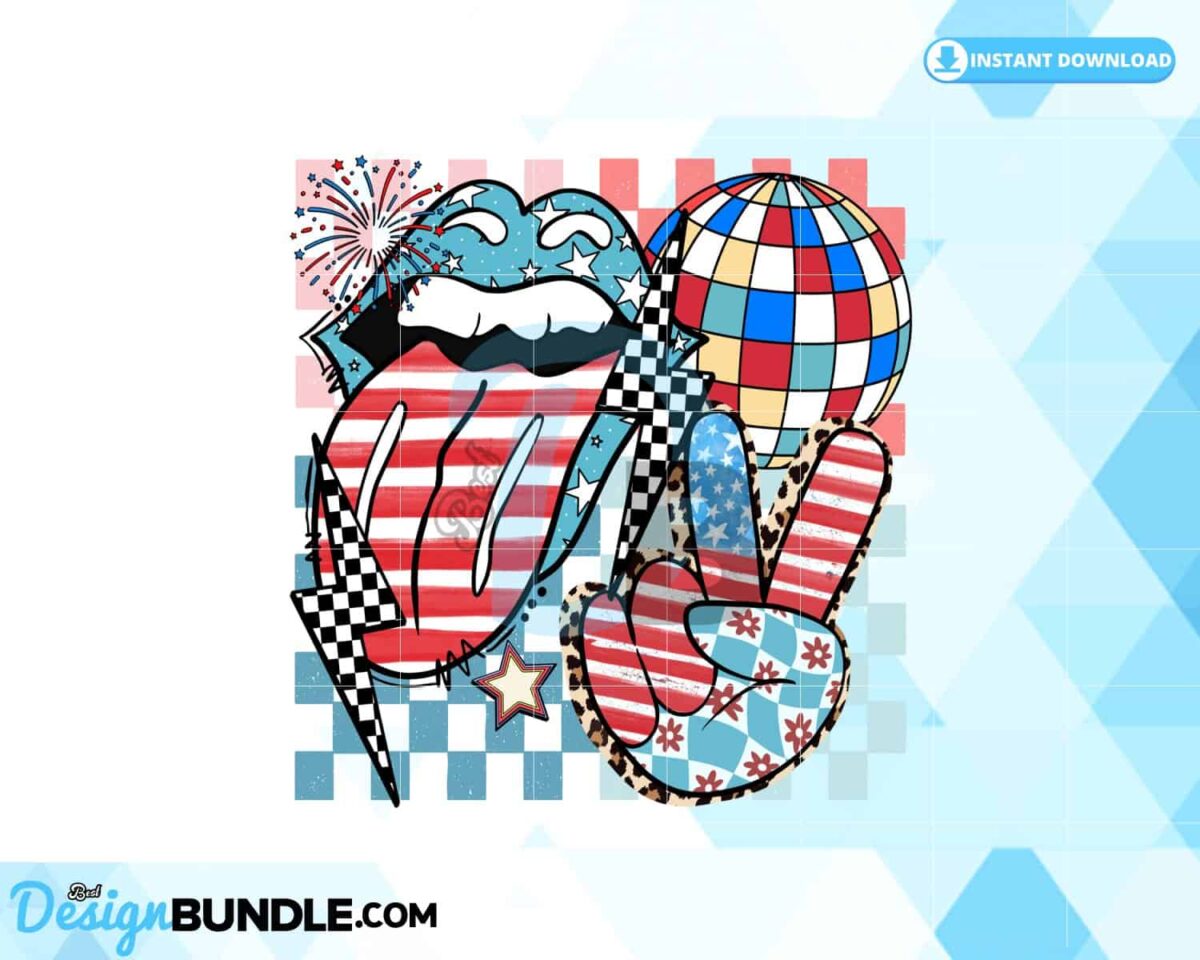 party-in-the-usa-retro-groovy-checkered