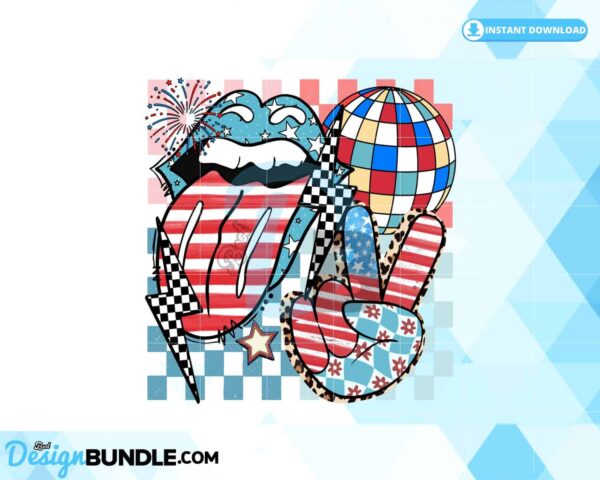 party-in-the-usa-retro-groovy-checkered