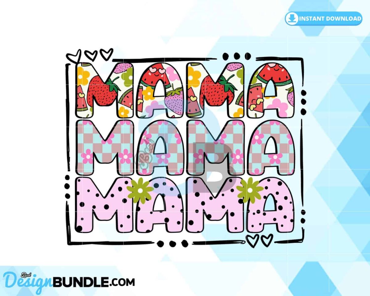 mama-summer-vibes-letter-doodle-cute-png