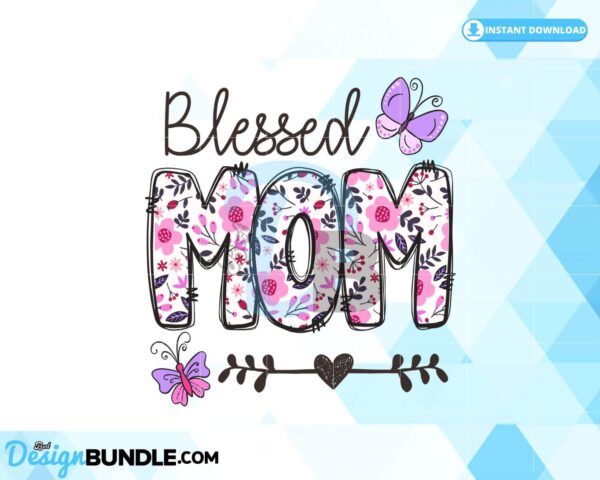 blessed-mom-boho-flower-lettered-cute