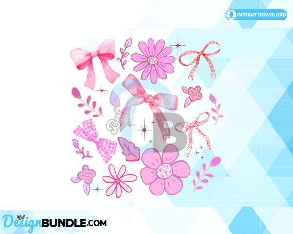 soft-girl-coquette-pink-bow-daisy-flower