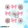 Coquette Pink Bow Daisy Flower Boho PNG coquette-pink-bow-daisy-flower-boho-png