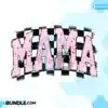 Mama Retro Checkered Pink Mom Life PNG mama-retro-checkered-pink-mom-life-png