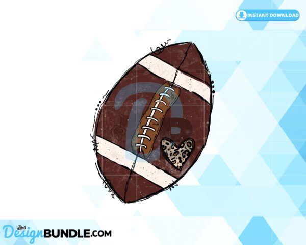 football-sublimation-doodle-clipart-png