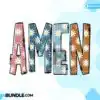 Amen Daisy Boho Easter Letter Christian amen-daisy-boho-easter-letter-christian
