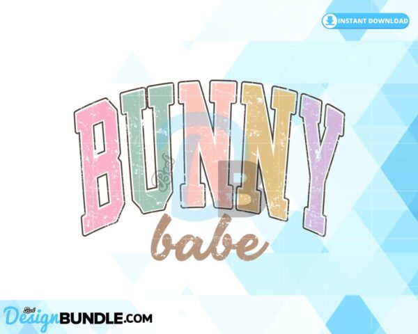 happy-easter-retro-varsity-bunny-grunge