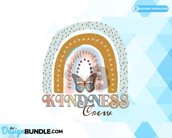 kindness-rainbow-boho-retro-png