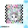 Happy Easter Bunny Cute Pastel Checkered happy-easter-bunny-cute-pastel-checkered