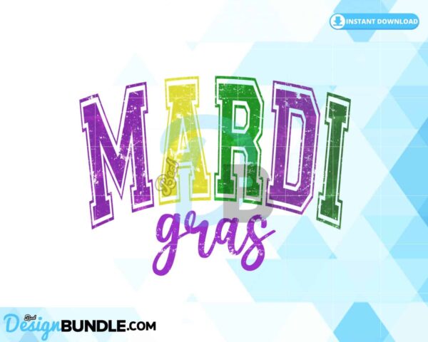 retro-mardi-gras-varsity-grunge-distress