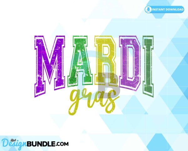 retro-mardi-gras-varsity-grunge-distress