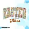 Easter Vibes Retro Flowers Varsity PNG easter-vibes-retro-flowers-varsity-png