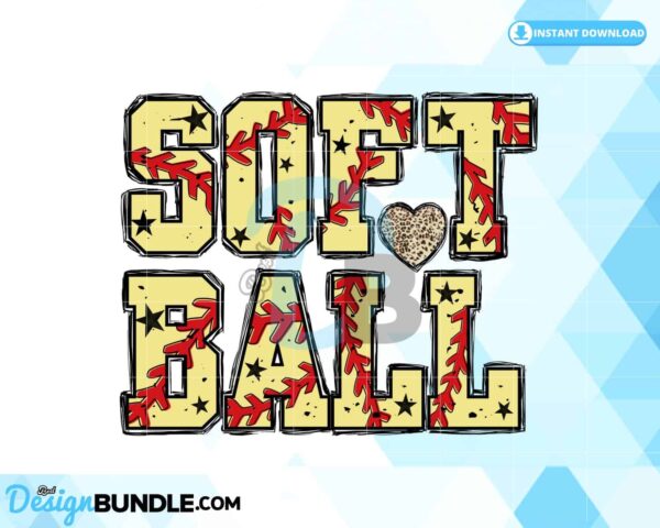 softball-grunge-retro-lettered-design