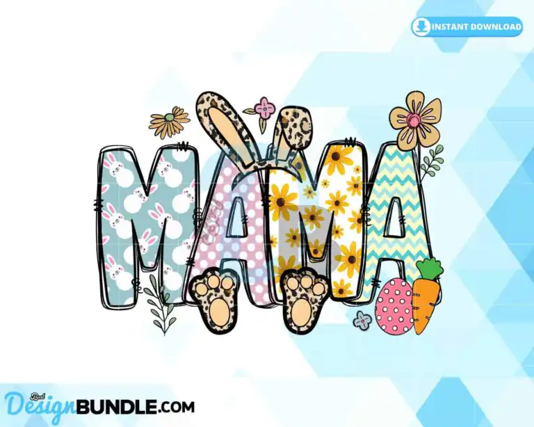 mama-bunny-easter-vibes-doodle-lettered
