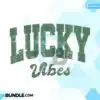Lucky Vibes Retro Varsity Distressed PNG lucky-vibes-retro-varsity-distressed-png