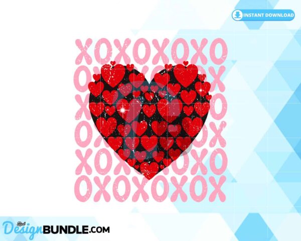 xoxo-hearts-valentines-day-retro-stacked