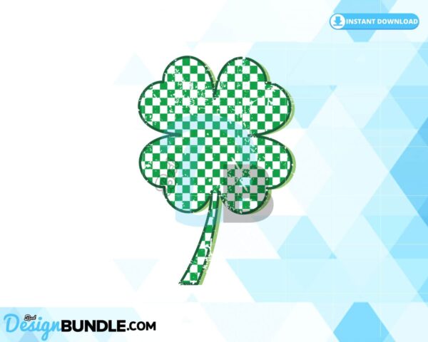 shamrock-checker-patricks-day-distressed