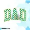 dad-retro-varsity-checkered-green-png