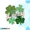 Lucky Shamrock St Patricks Day Retro PNG lucky-shamrock-st-patricks-day-retro-png
